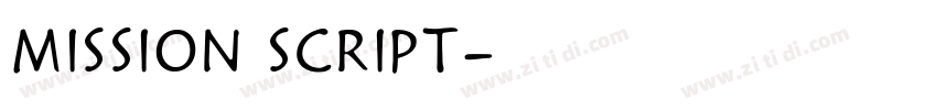 Mission Script字体转换